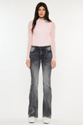 Women's Low Rise Bootcut Jeans - Gray
