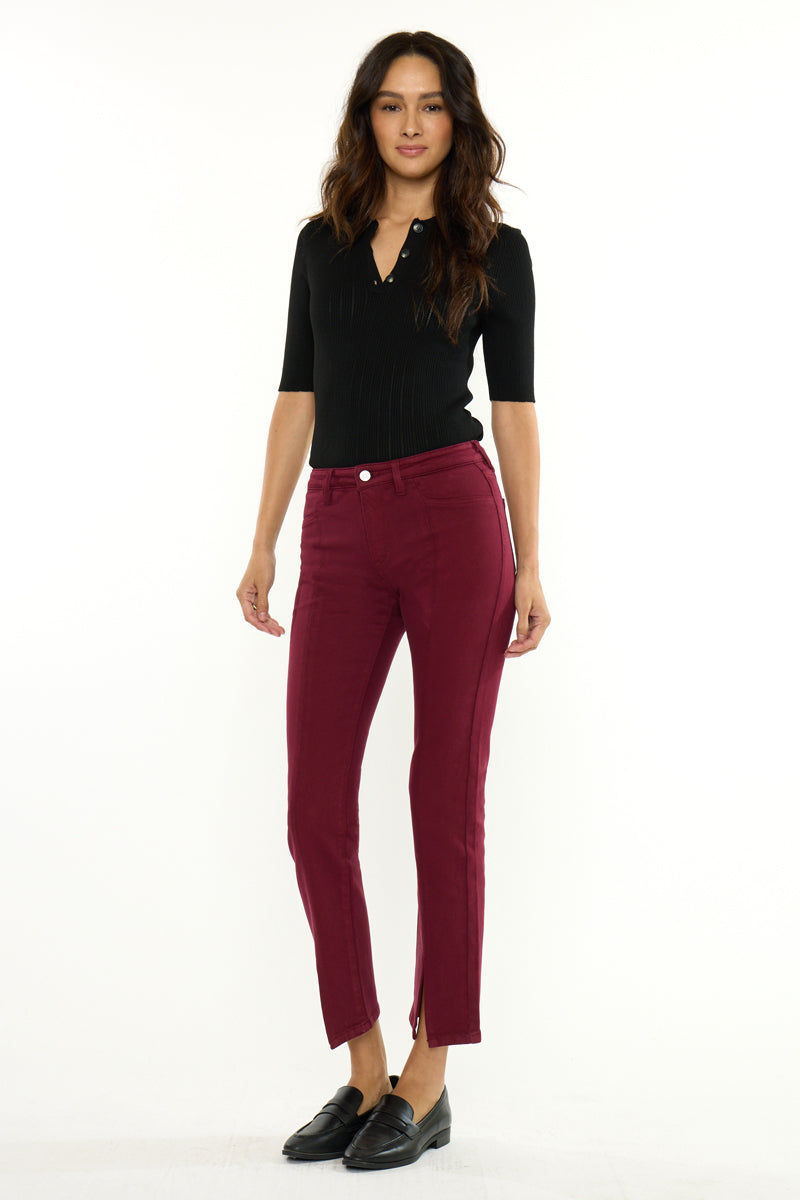 Women's Mid Rise Skinny Straight Jeans - view 3