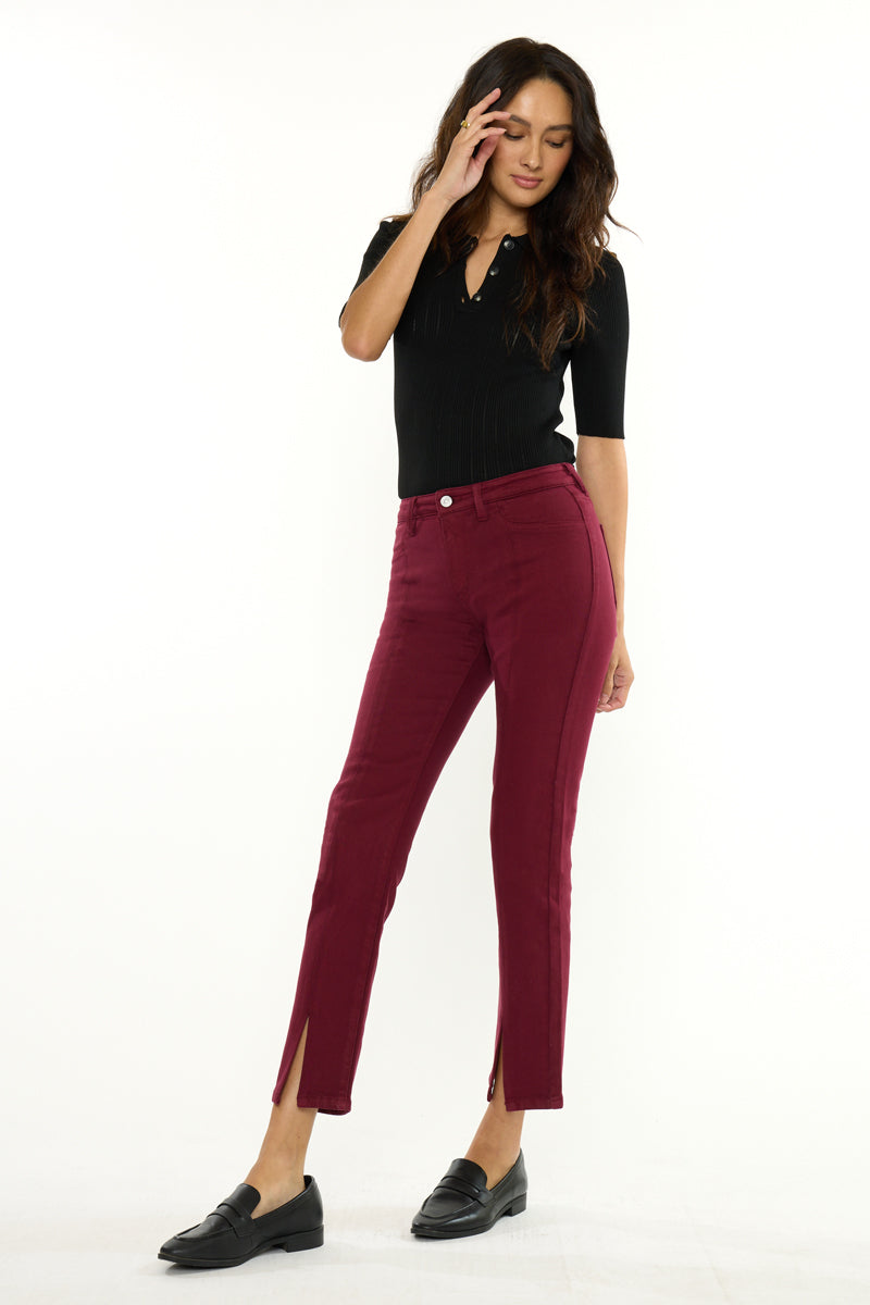 Women's Mid Rise Skinny Straight Jeans - view 4