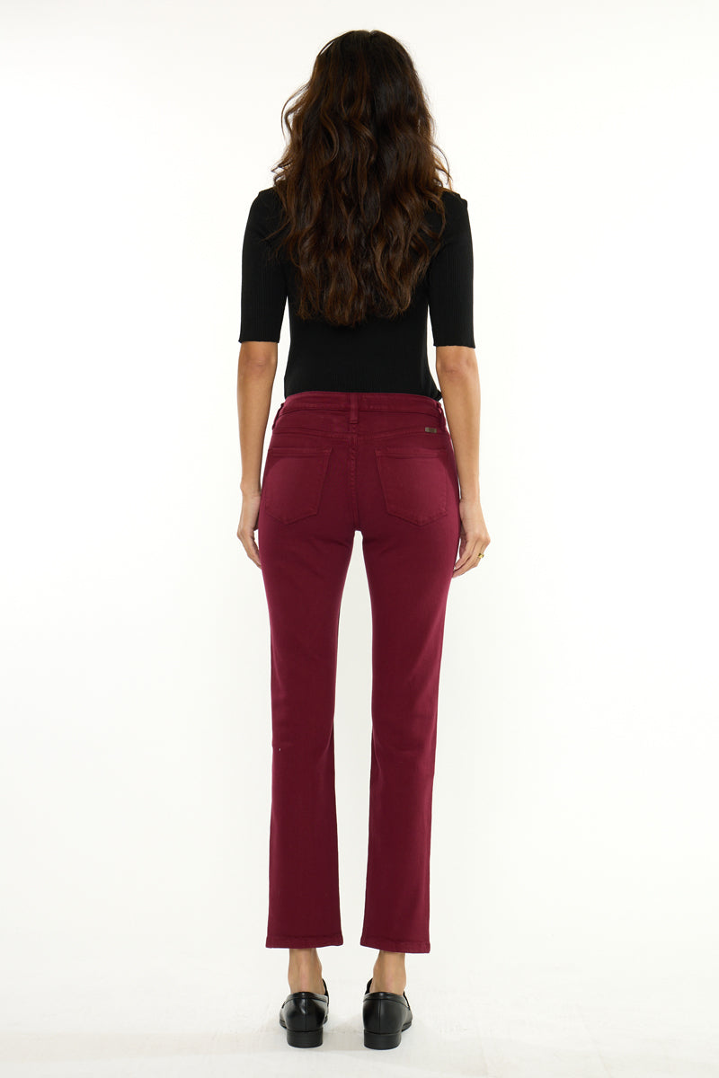 Women's Mid Rise Skinny Straight Jeans - view 7