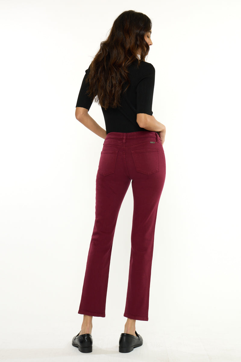 Women's Mid Rise Skinny Straight Jeans - view 2