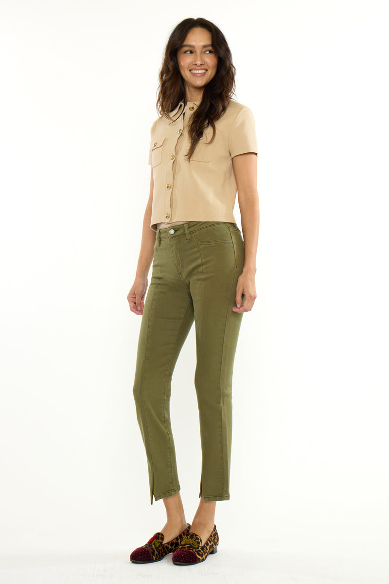 Women's Mid Rise Skinny Straight Jeans - view 12