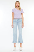 Women's High Rise Cropped Flare Jeans