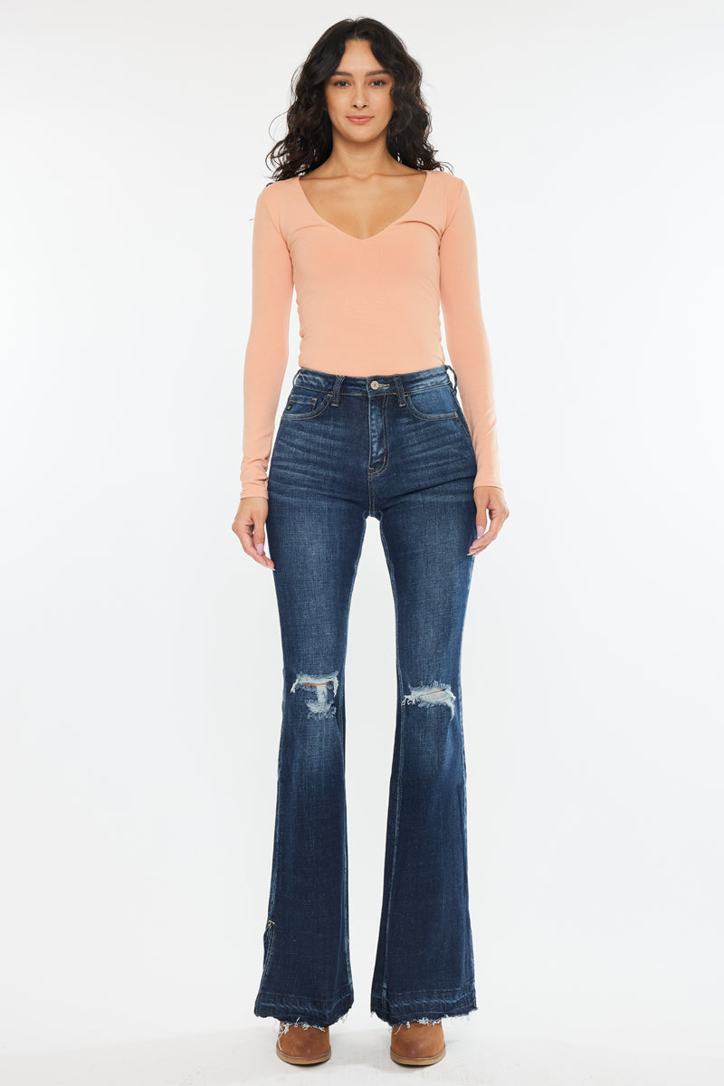 Women's High Rise Flare Jeans - view 9