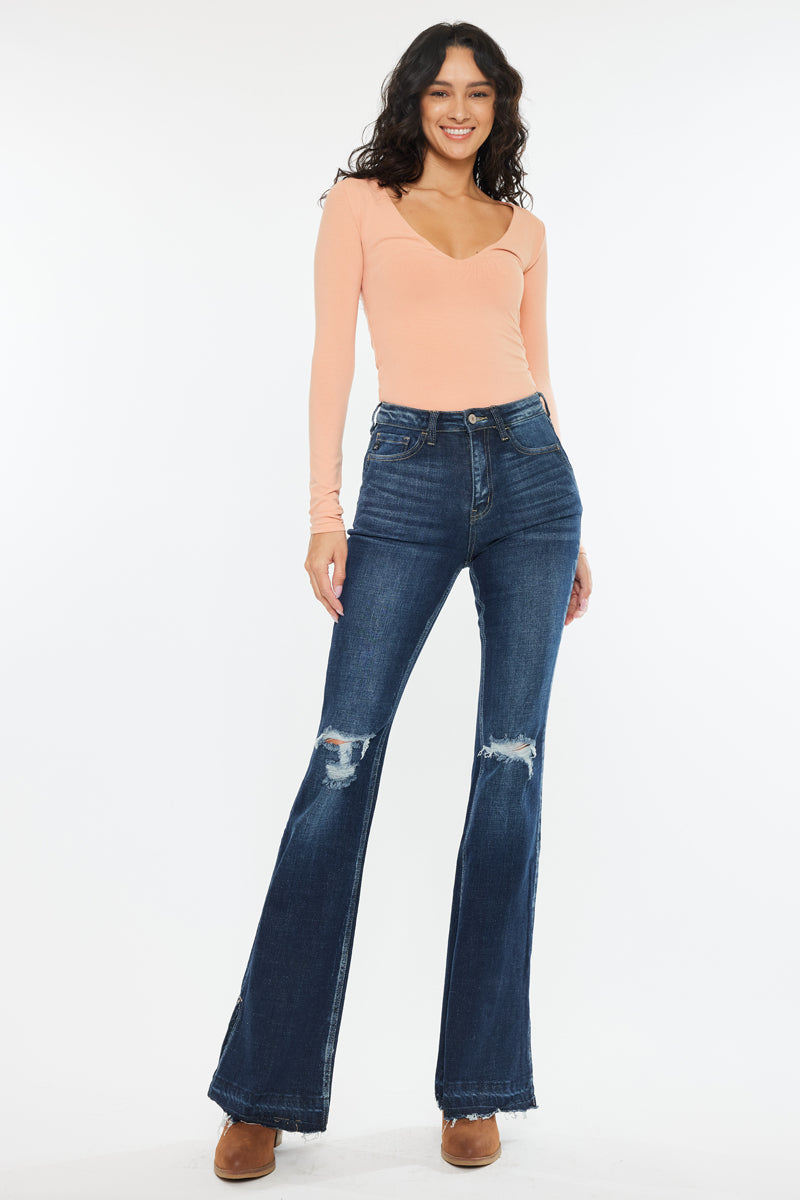 Women's High Rise Flare Jeans - view 5