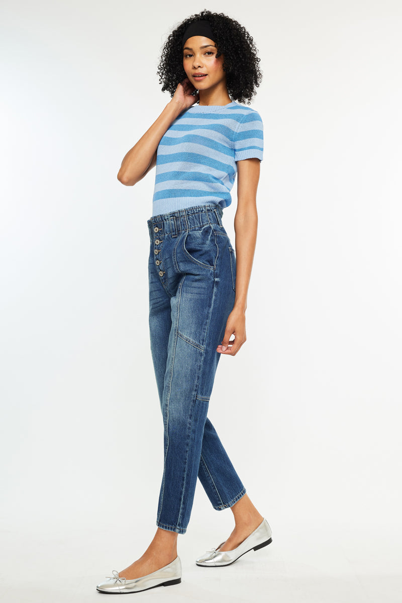 Women's Ultra High Rise Mom Jeans - Dark Wash - view 3