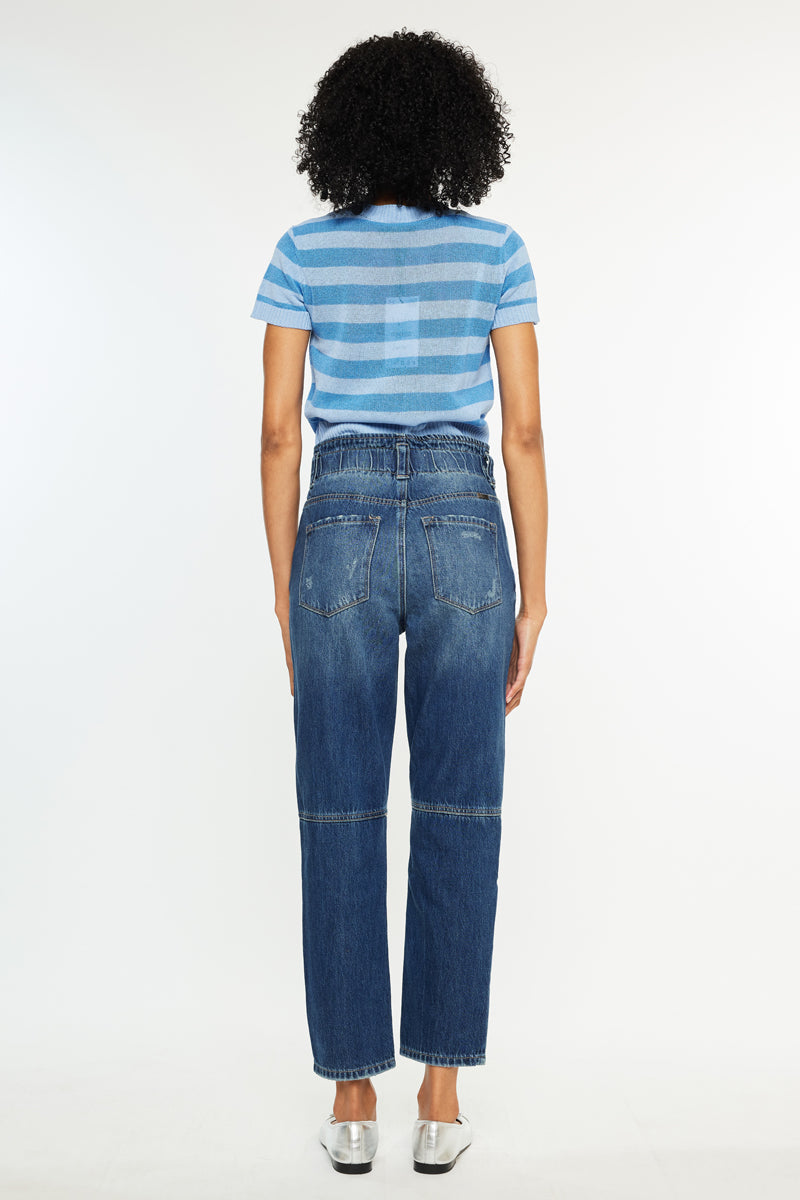 Women's Ultra High Rise Mom Jeans - Dark Wash - view 6