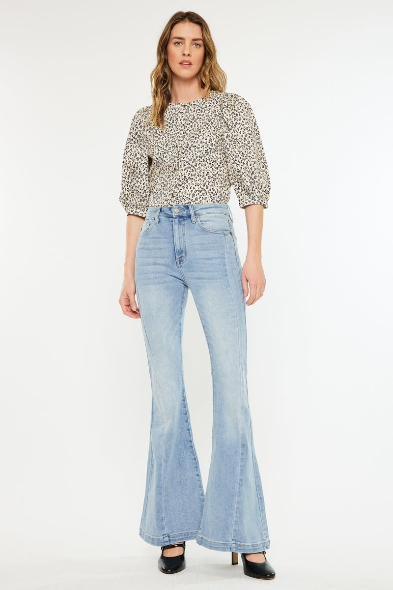 Women's High Rise Super Flare Jeans