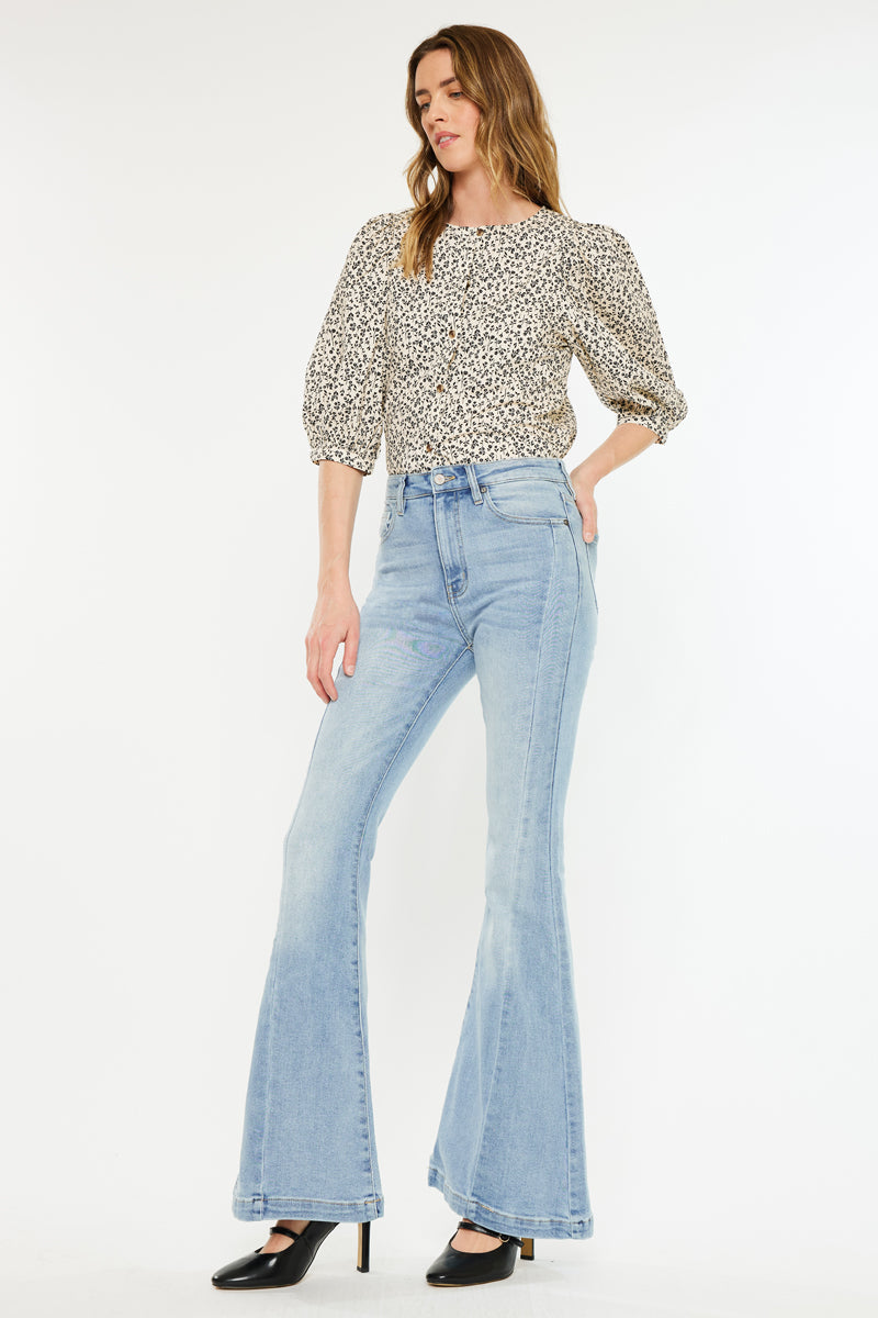 Women's High Rise Super Flare Jeans - view 4