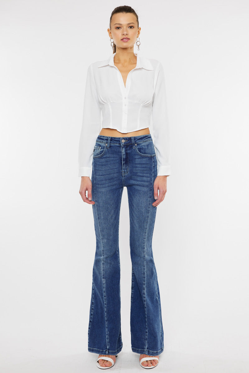 Women's High Rise Super Flare Jeans - view 9