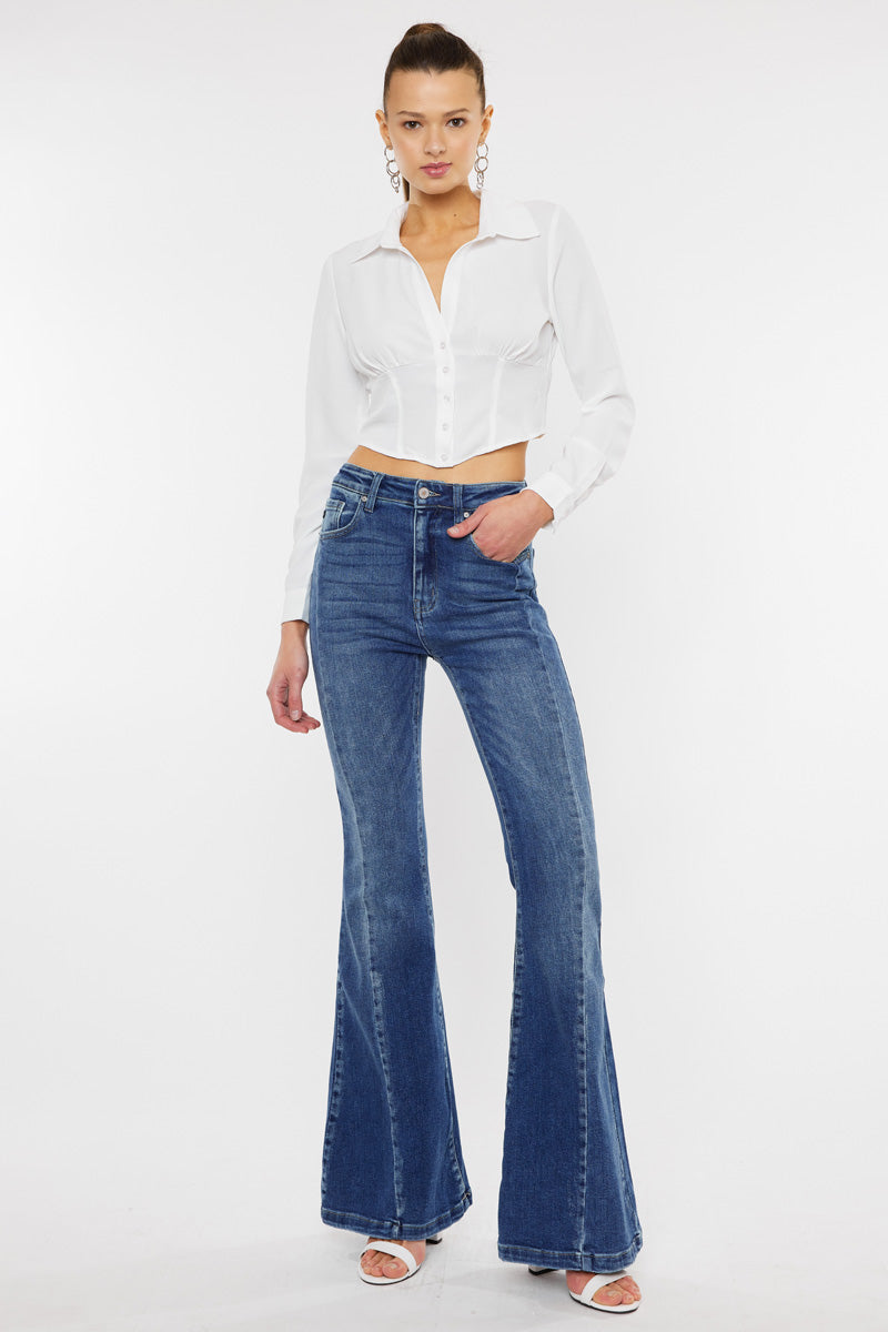 Women's High Rise Super Flare Jeans - view 7