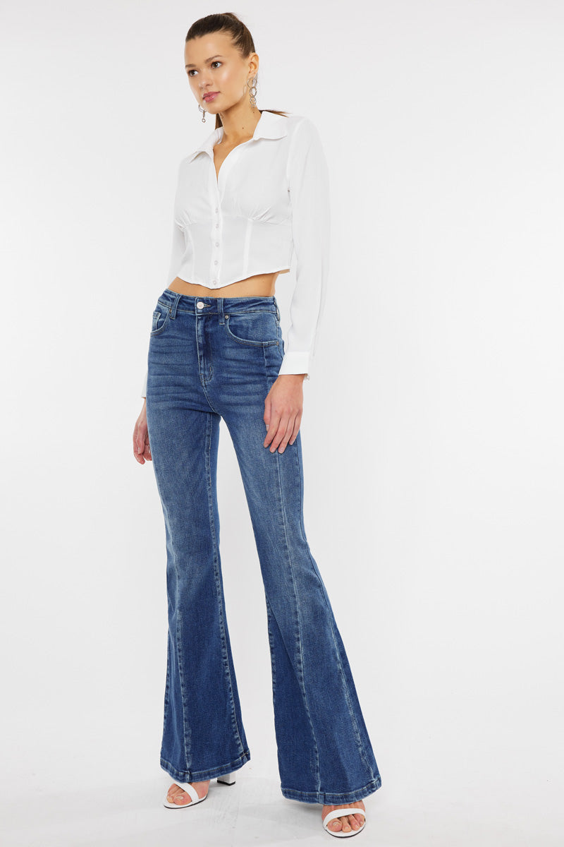 Women's High Rise Super Flare Jeans - view 10