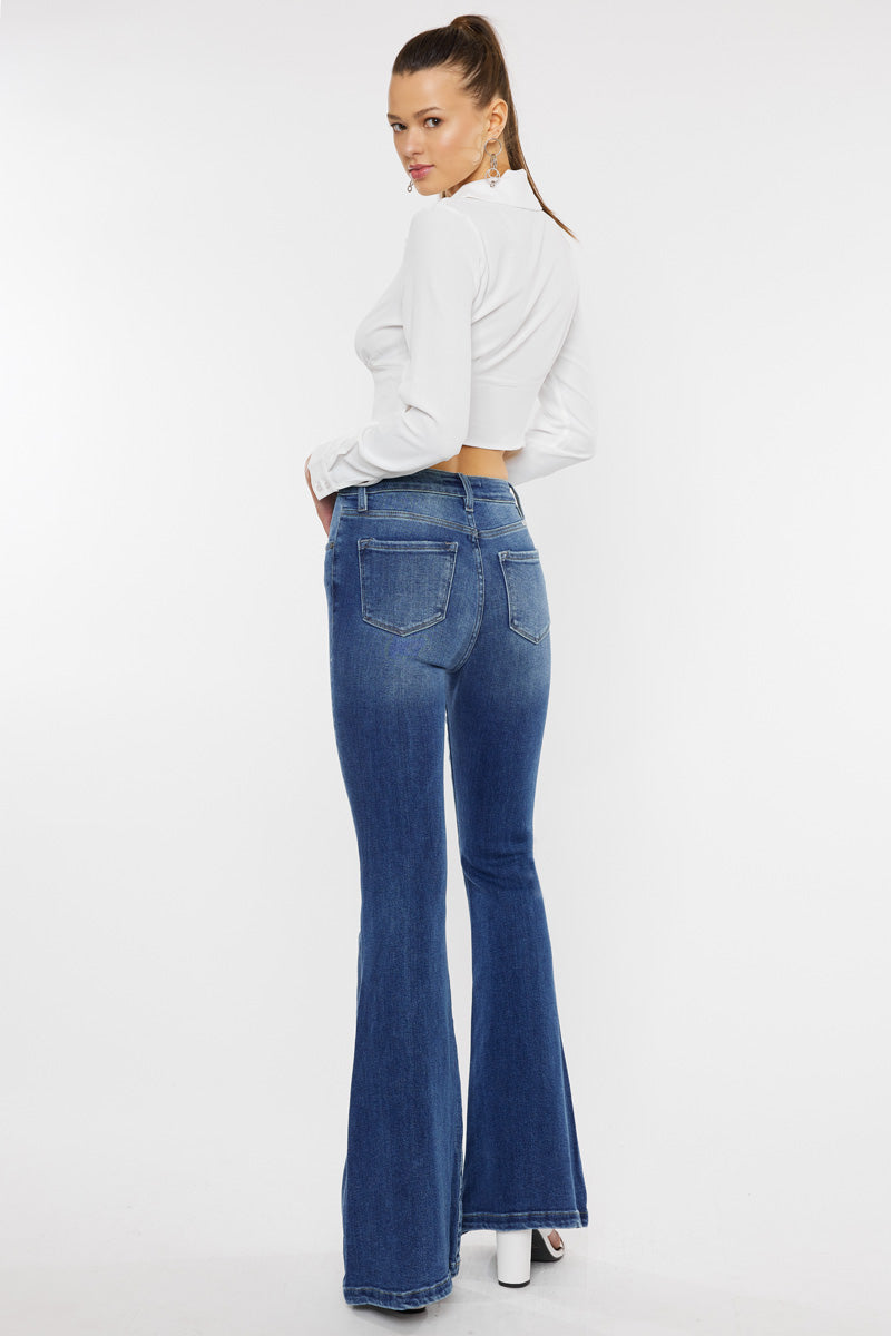 Women's High Rise Super Flare Jeans - view 8