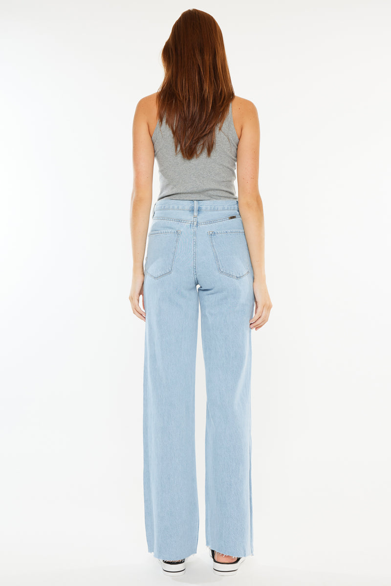 Women's Ultra High Rise 90s Flare Jeans - Light Wash - view 2