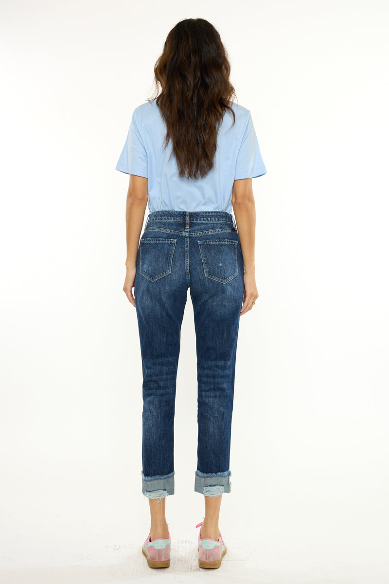 Women's High Rise Boyfriend Jeans - Medium Wash - view 6