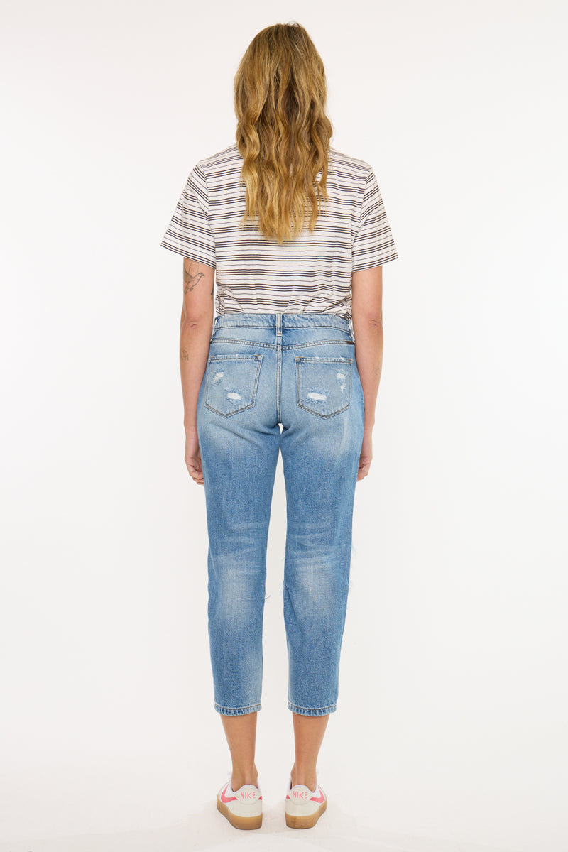 Women's High Rise Boyfriend Jeans - Medium Wash - Medium Wash - view 6