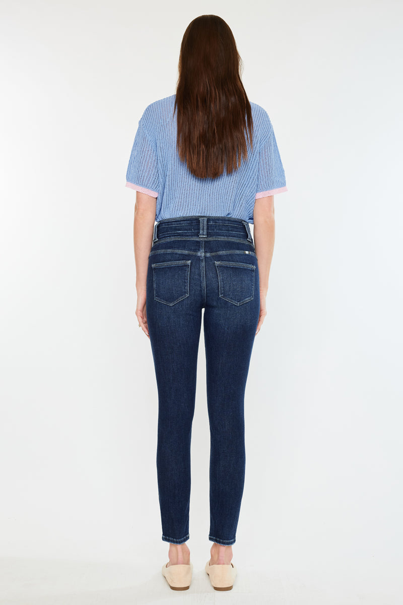 Women's High Rise Super Skinny Jeans - Dark Wash - view 6