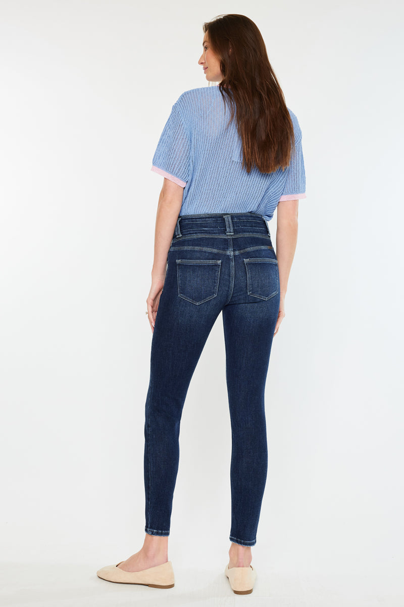 Women's High Rise Super Skinny Jeans - Dark Wash - view 2