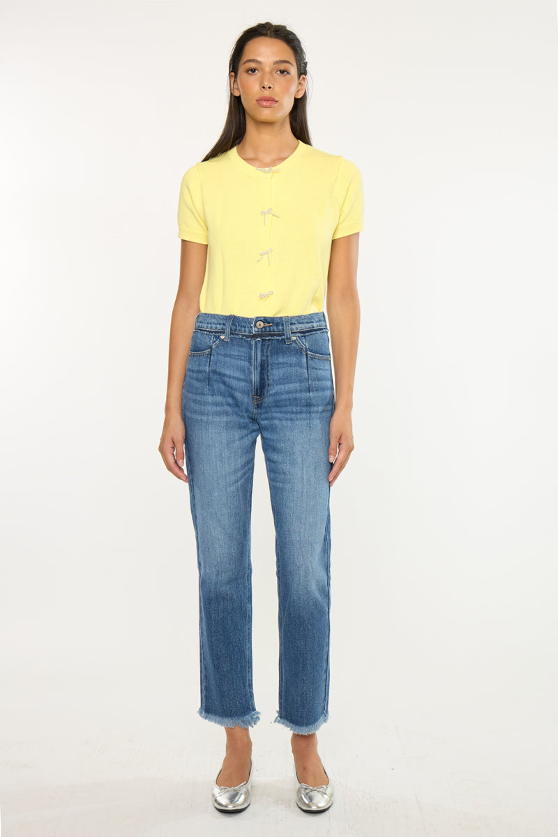 Women's High Rise Slim Straight Jeans - Medium Wash - view 5
