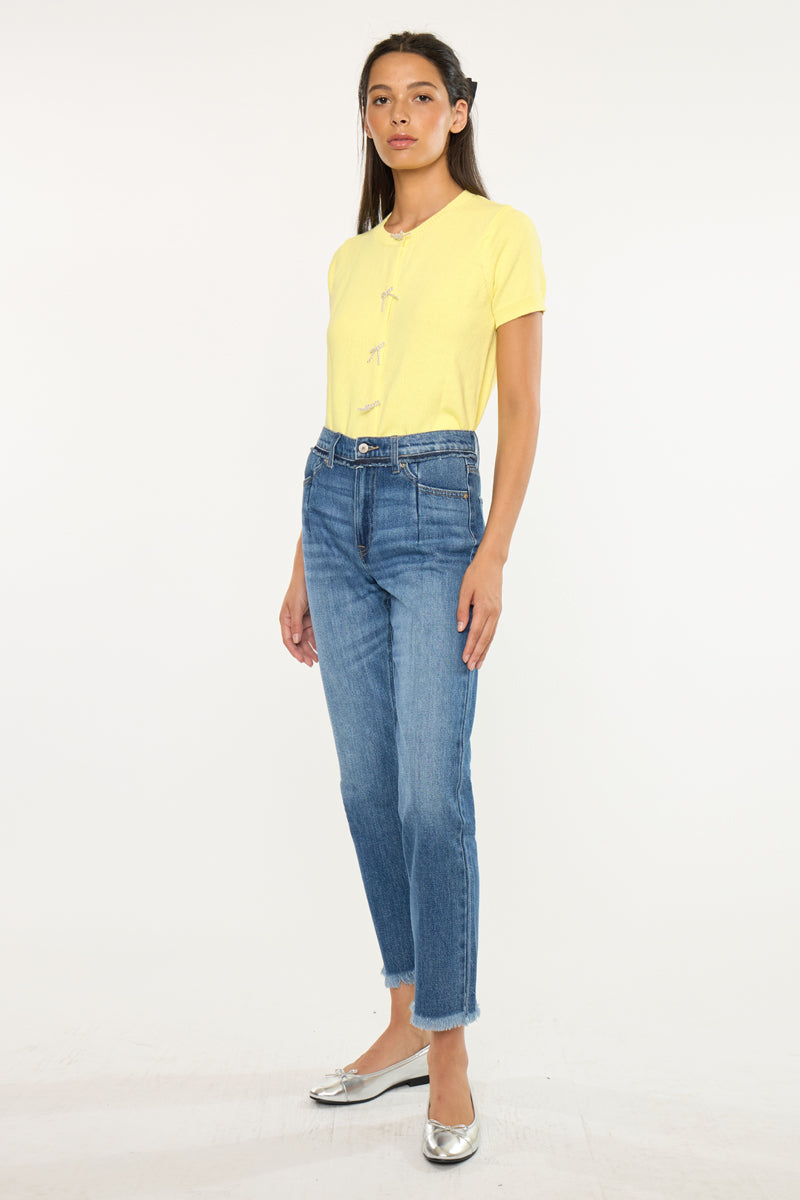 Women's High Rise Slim Straight Jeans - Medium Wash - view 3