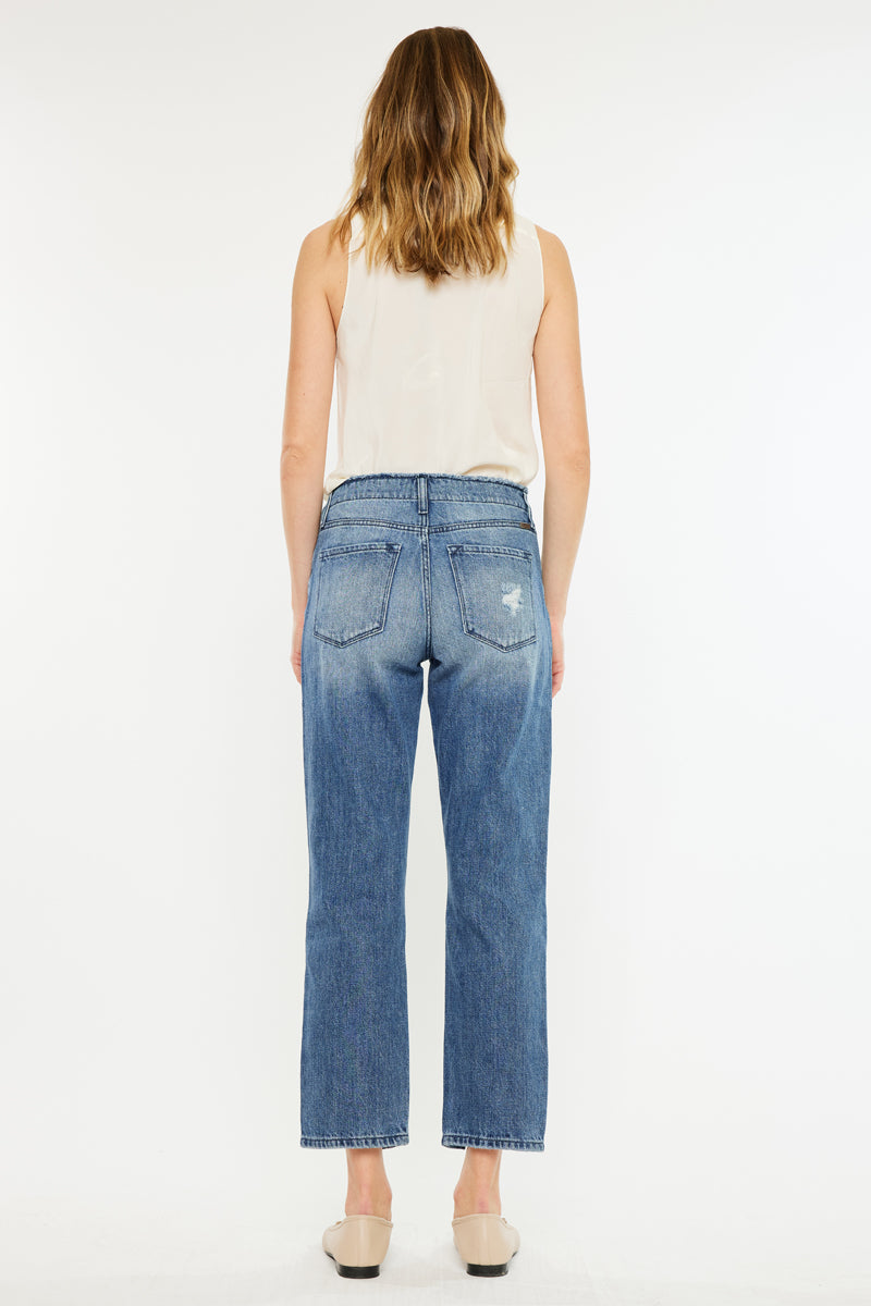 Women's High Rise Straight Jeans - Medium Wash - Medium Wash - view 2