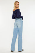 Women's High Rise 90s Flare Jeans - Light Wash