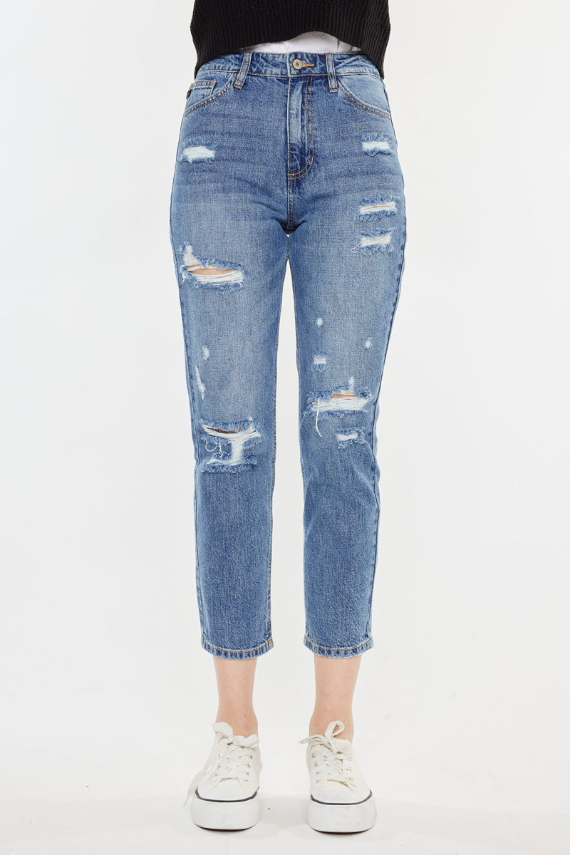Women's Ultra High Rise Straight Jeans - Medium Wash - view 6