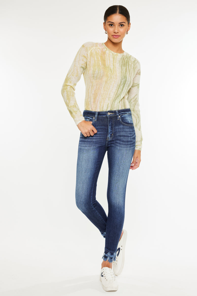 Women's High Rise Ankle Skinny Jeans - Dark Wash - Dark Wash - view 3