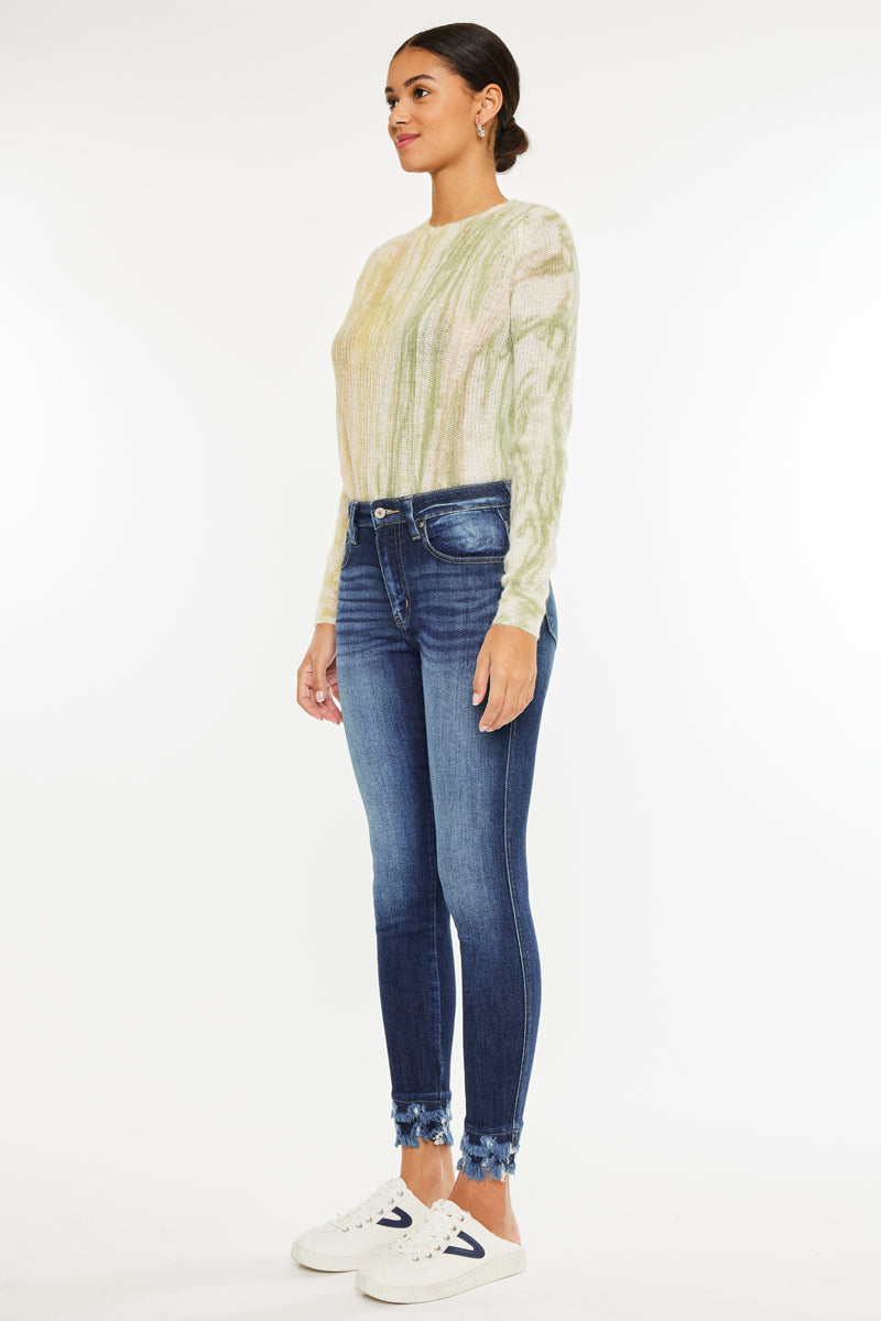 Women's High Rise Ankle Skinny Jeans - Dark Wash - Dark Wash - view 7