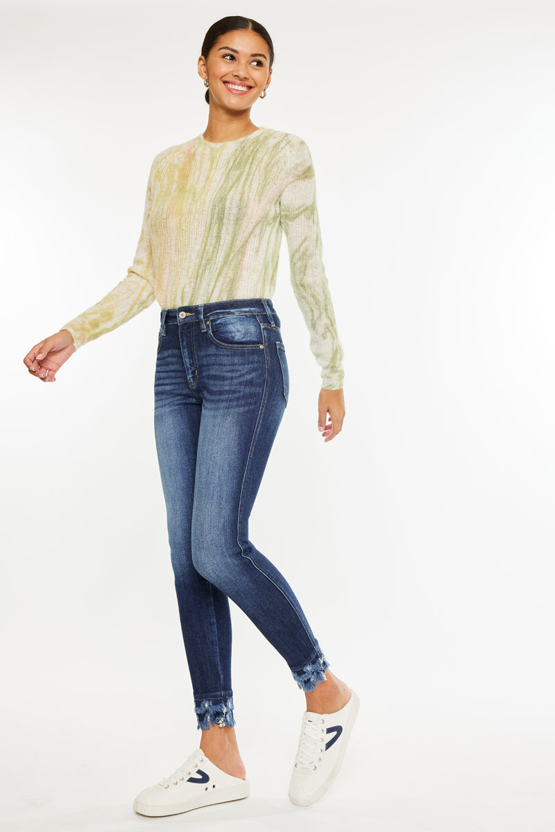 Women's High Rise Ankle Skinny Jeans - Dark Wash - Dark Wash - view 6