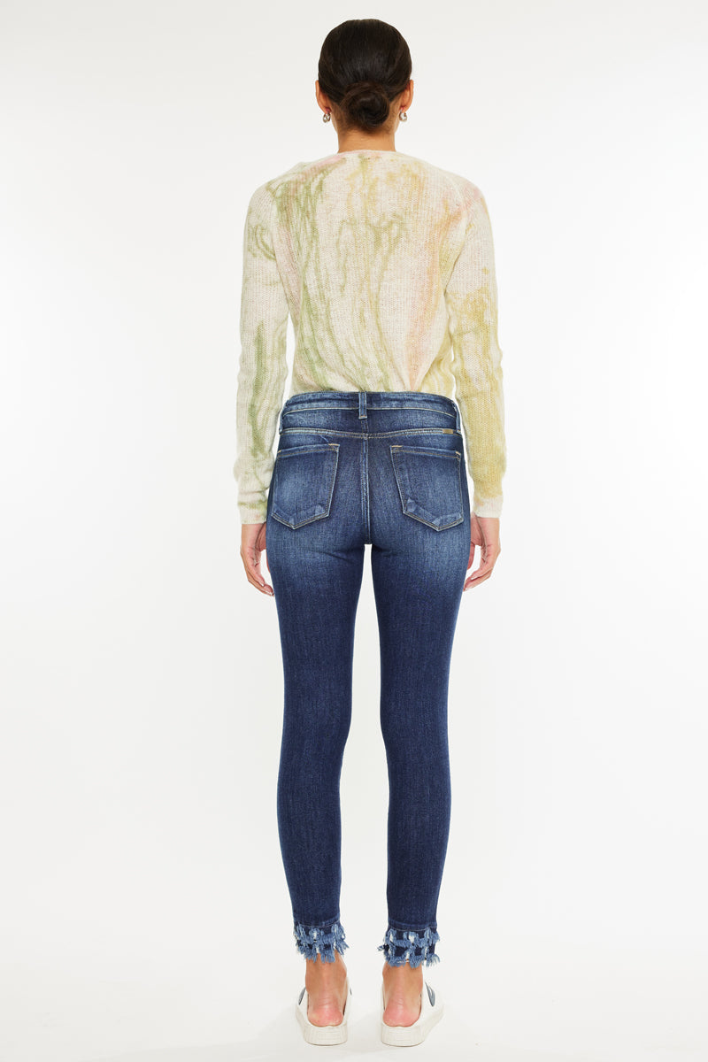 Women's High Rise Ankle Skinny Jeans - Dark Wash - Dark Wash - view 2