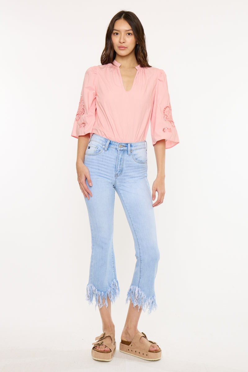 Women's High Rise Bootcut Jeans - Medium Wash - Medium Wash (Style 115) - view 3