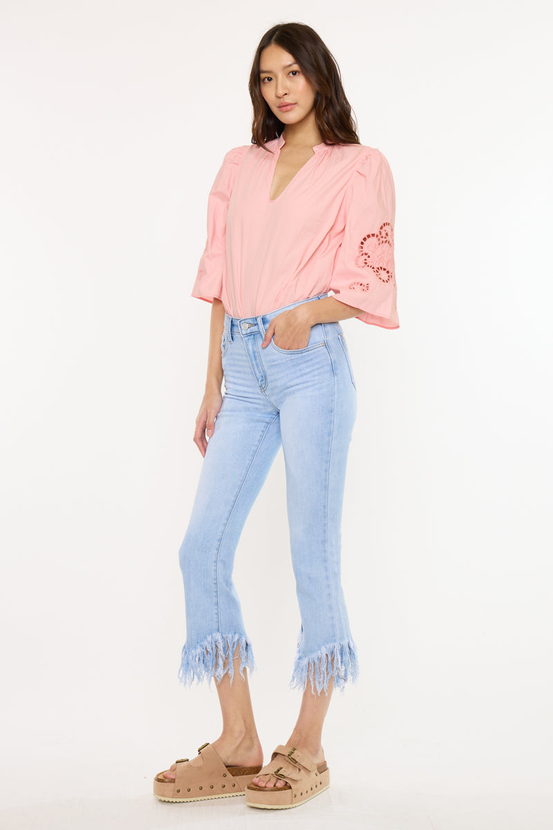 Women's High Rise Bootcut Jeans - Medium Wash - Medium Wash (Style 115) - view 4