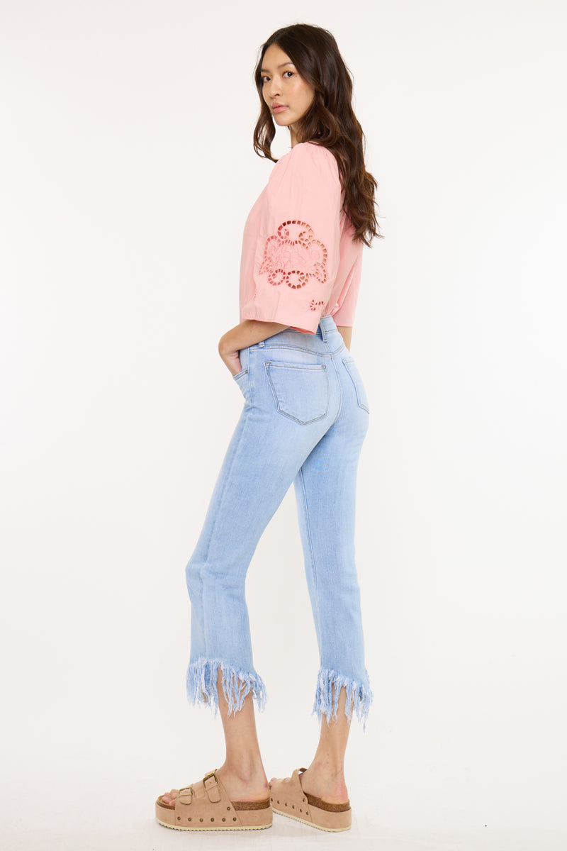 Women's High Rise Bootcut Jeans - Medium Wash - Medium Wash (Style 115) - view 2