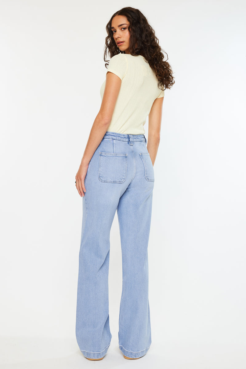 Women's High Rise Wide Leg Jeans - view 10