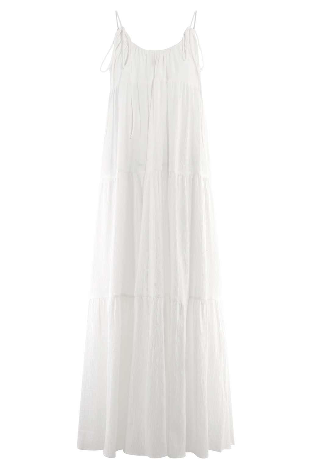 Lenny Front Tie Top - White