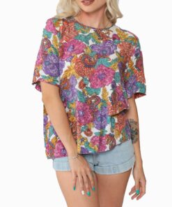 Paisley Floral Blouse RO26
