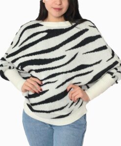 Vintage Zebra Stripe Sweater RO19